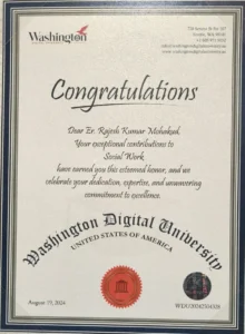 Certificate from Washington Digital University