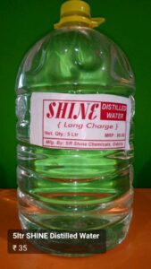 Shine Distilled Water-5 Ltr